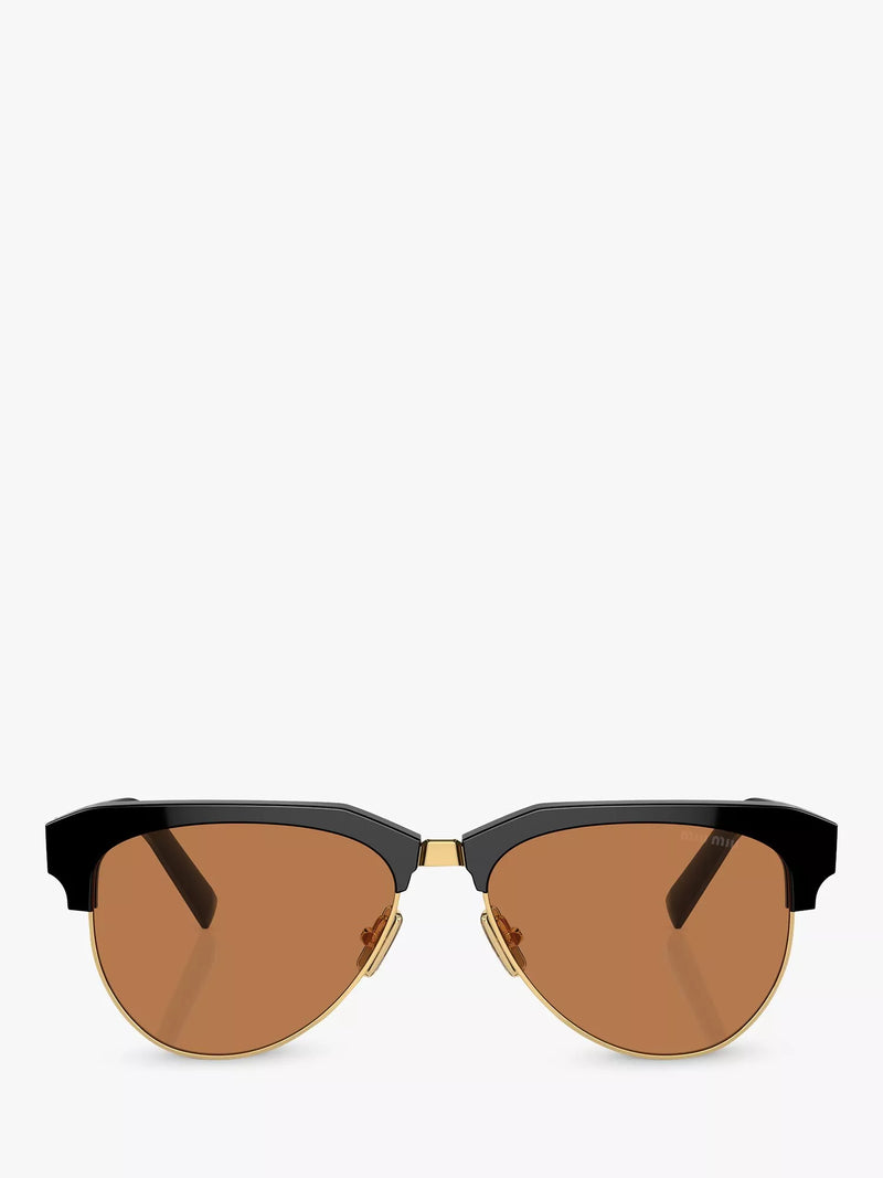 Miu Miu black aviator sunglasses (British brand)