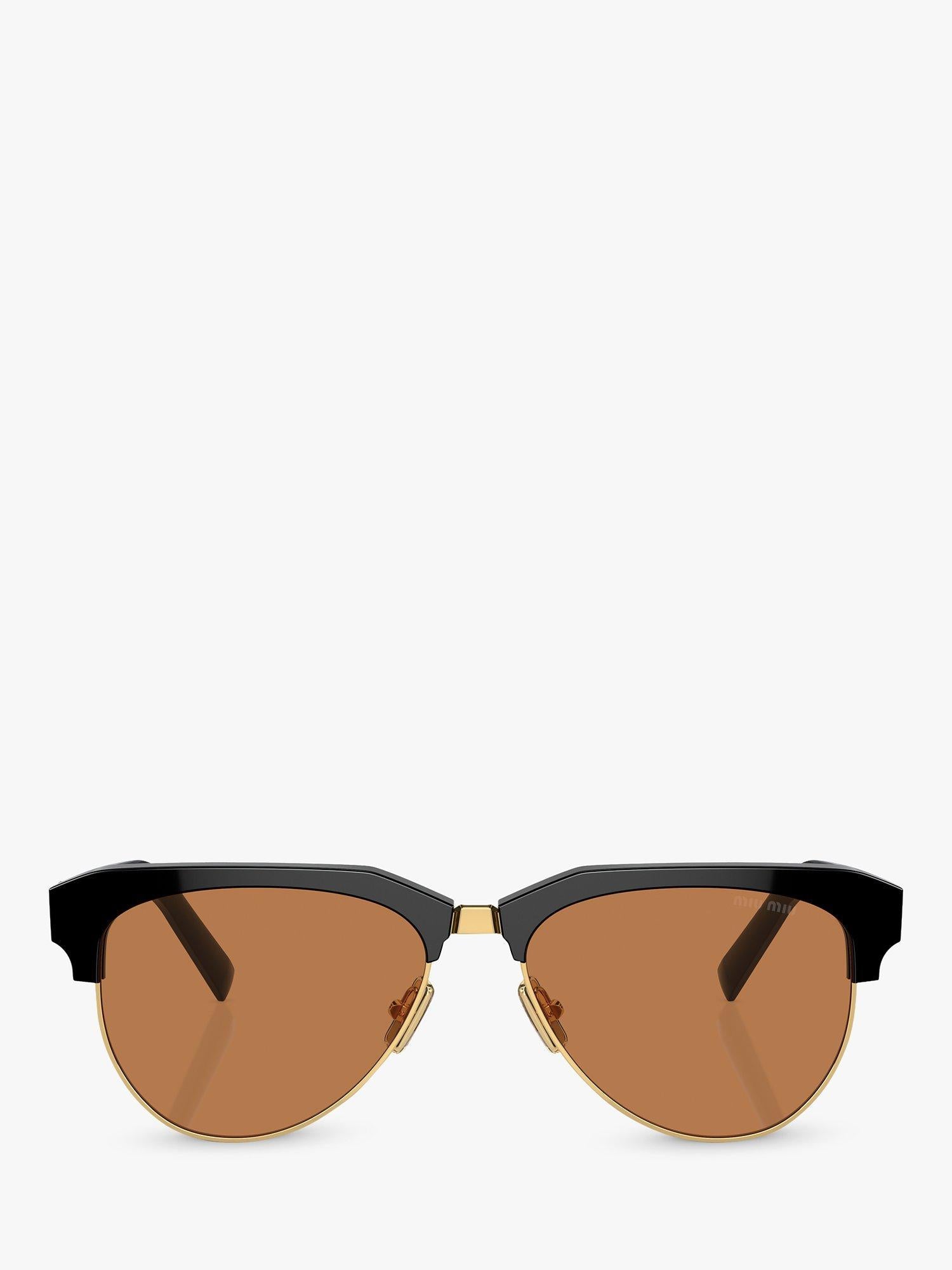 Miu Miu black aviator sunglasses (British brand)
