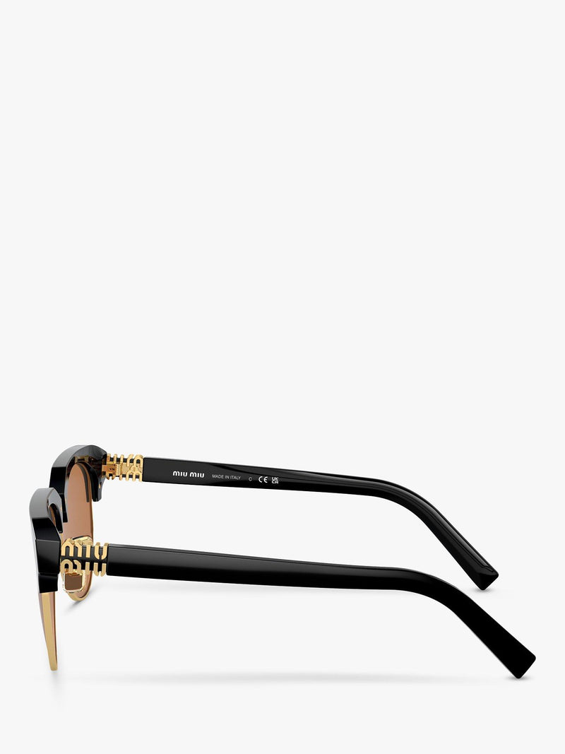 Miu Miu black aviator sunglasses (British brand)