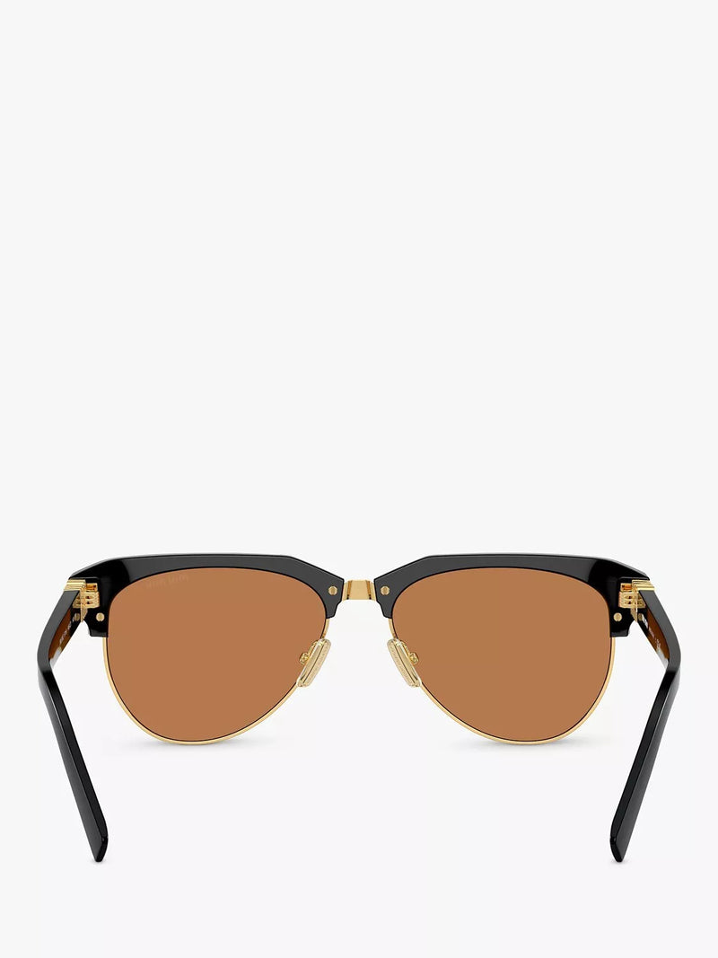 Miu Miu black aviator sunglasses (British brand)