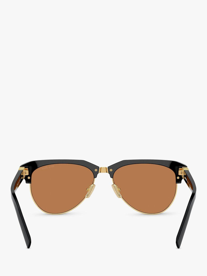 Miu Miu black aviator sunglasses (British brand)
