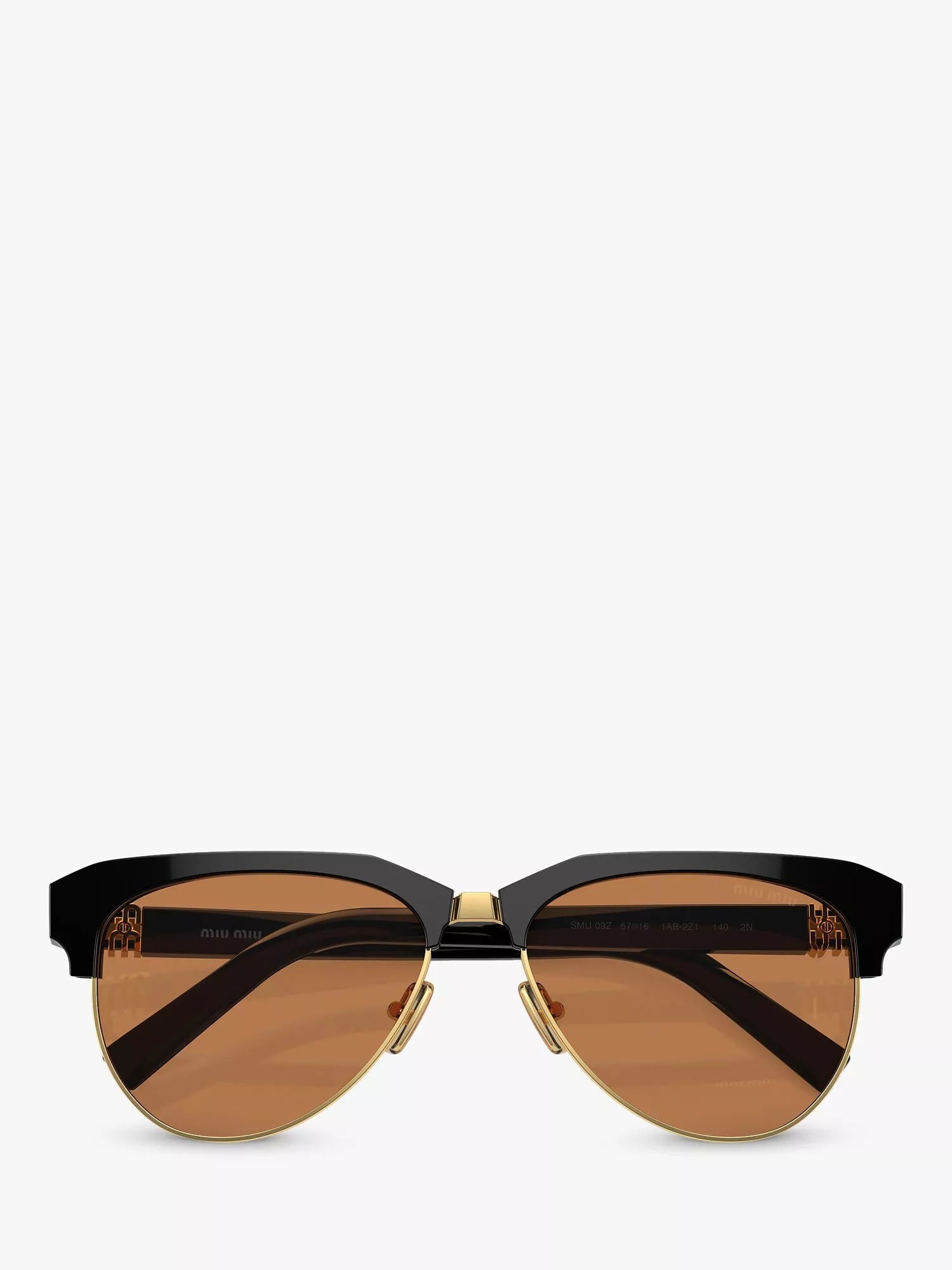Miu Miu black aviator sunglasses (British brand)