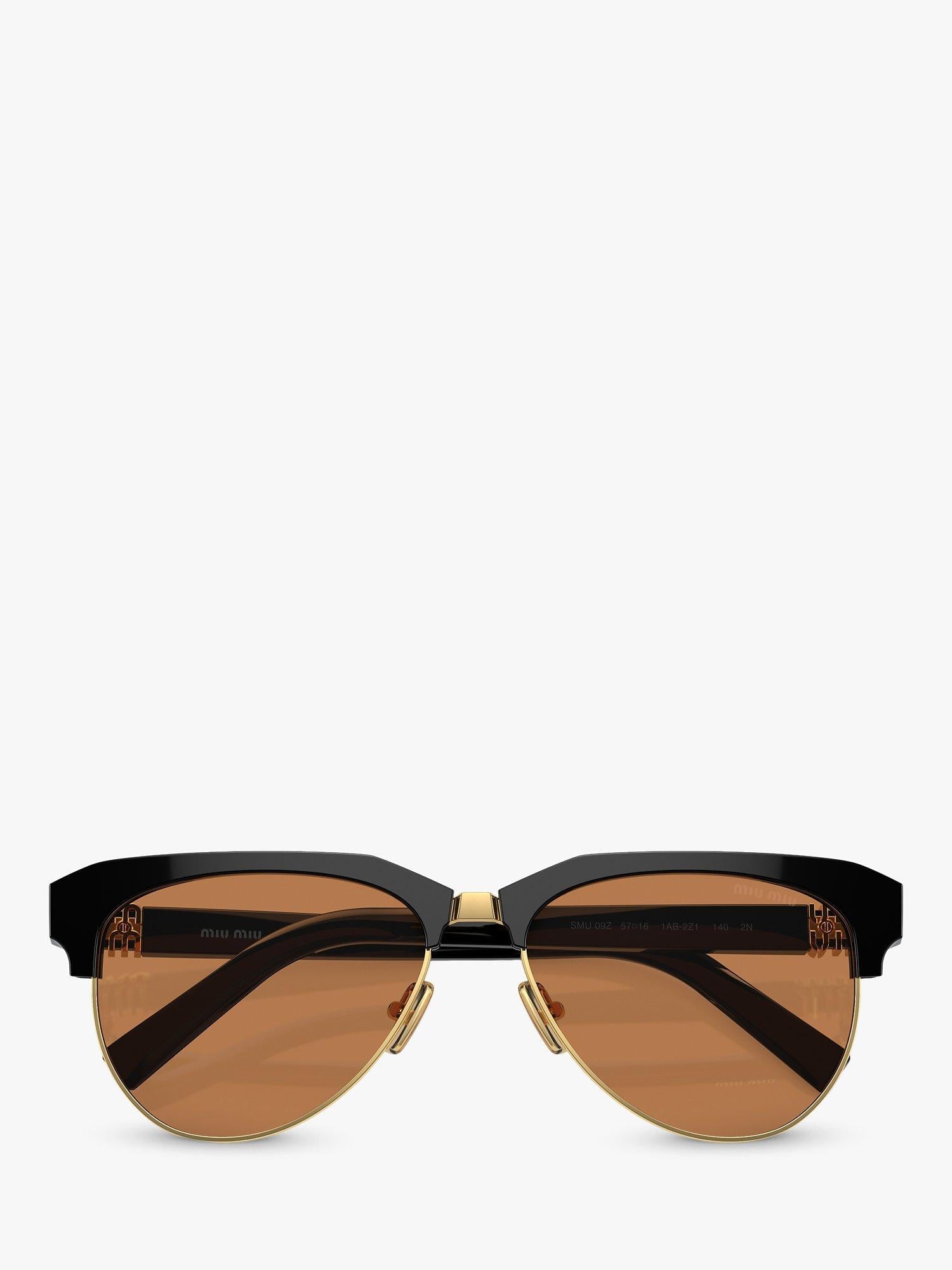 Miu Miu black aviator sunglasses (British brand)