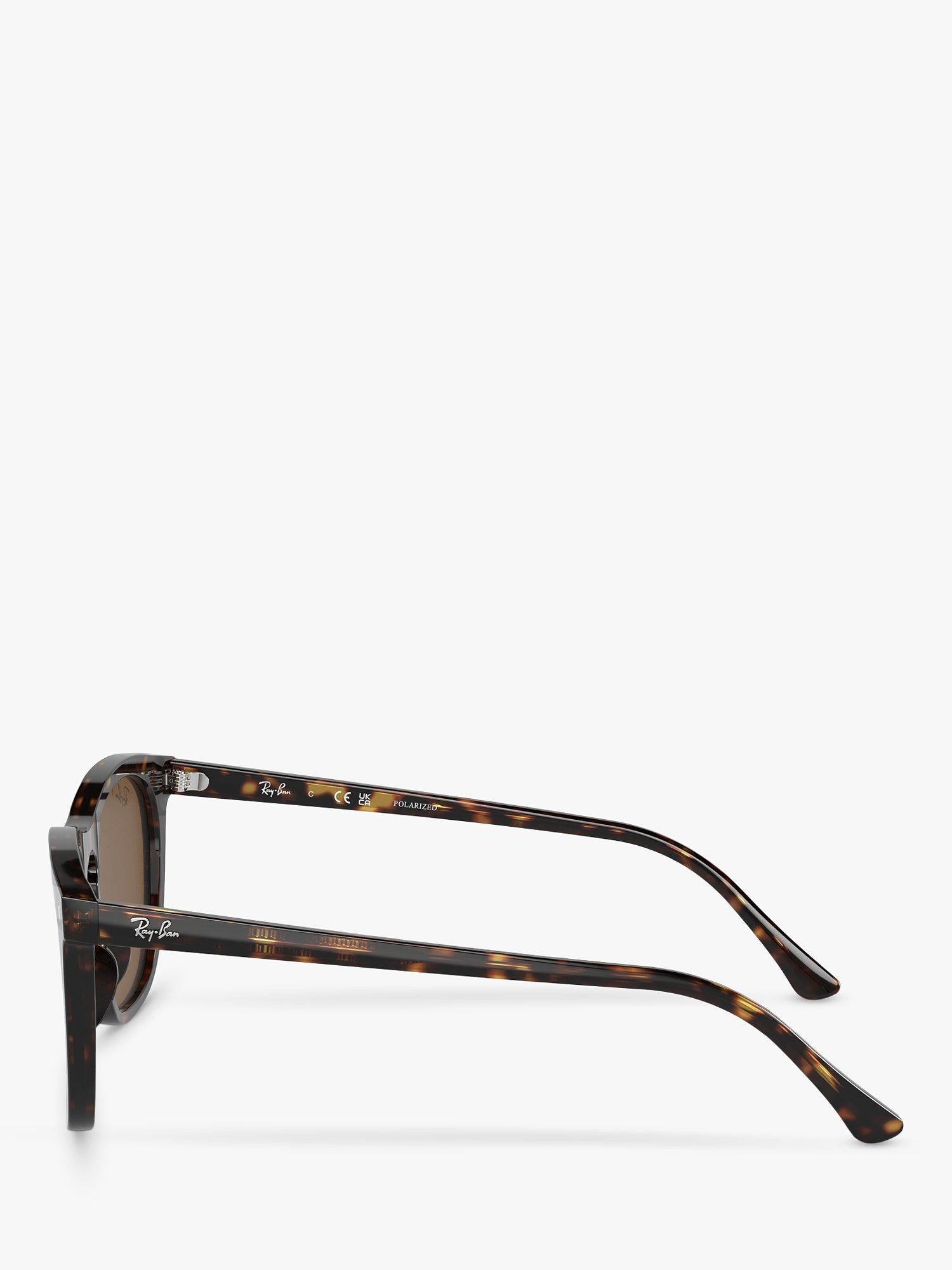 Ray-Ban RB2210 polarised rectangular sunglasses, imported from the UK