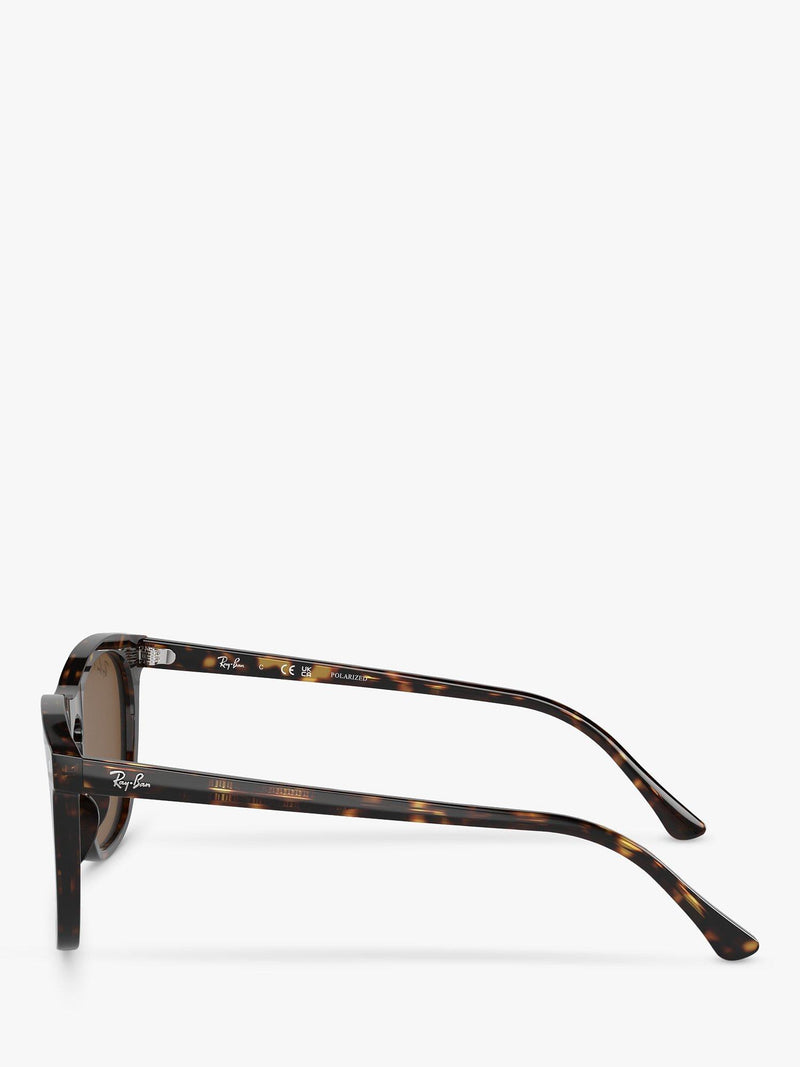 Ray-Ban RB2210 polarised rectangular sunglasses, imported from the UK