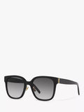 Yves Saint Laurent women's black square sunglasses, UK version