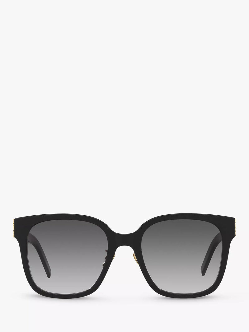 Yves Saint Laurent women's black square sunglasses, UK version