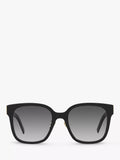 Yves Saint Laurent women's black square sunglasses, UK version