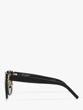 Yves Saint Laurent women's black square sunglasses, UK version