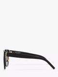 Yves Saint Laurent women's black square sunglasses, UK version