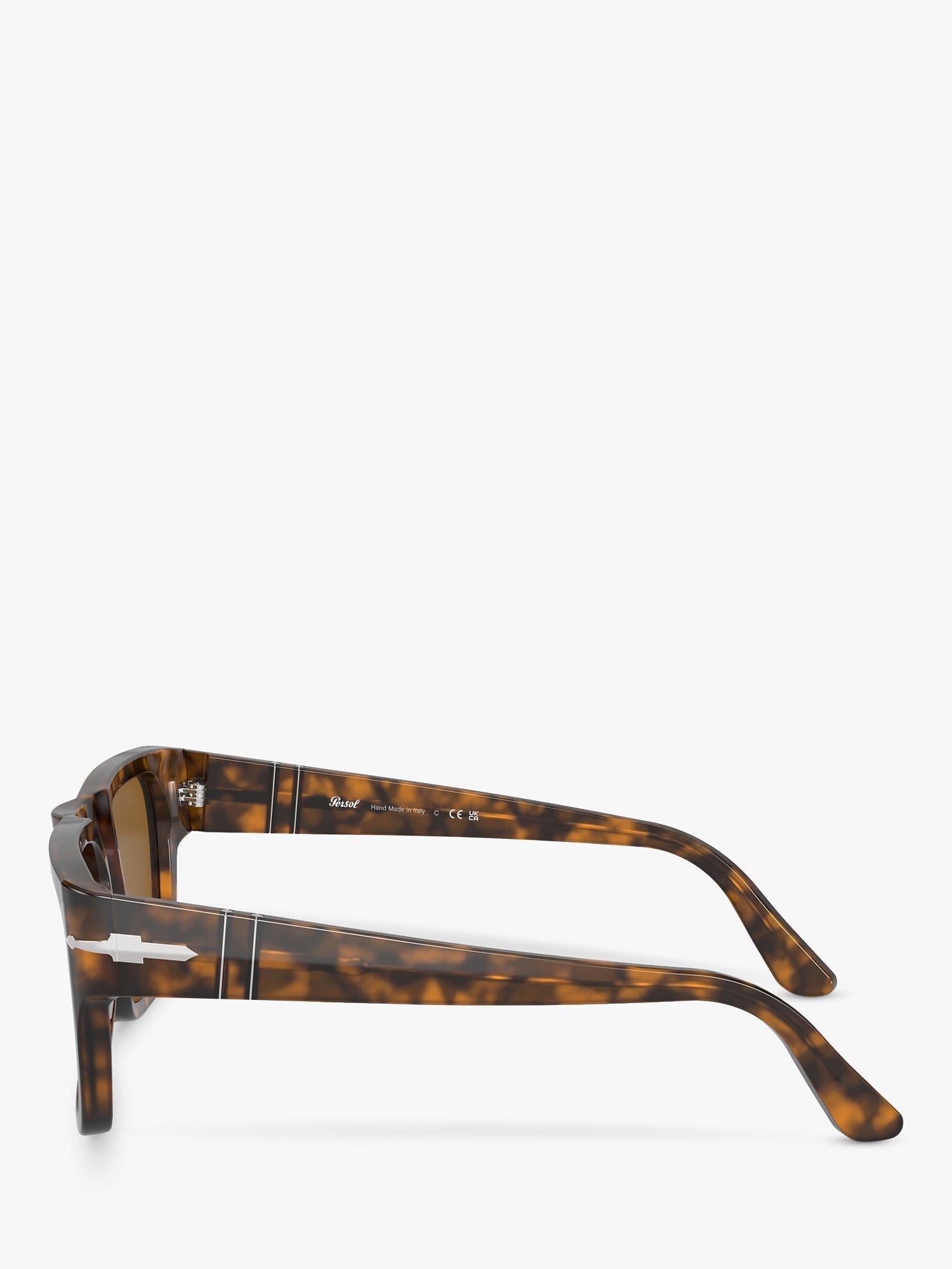 Persol D-Frame sunglasses Havana/Brown, imported from the UK