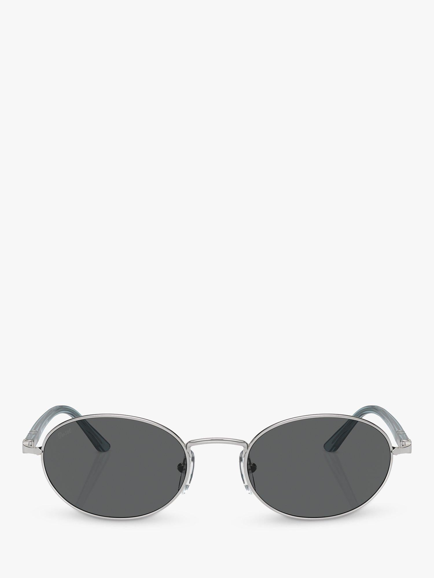 Persol PO1018S oval sunglasses silver grey (British brand)