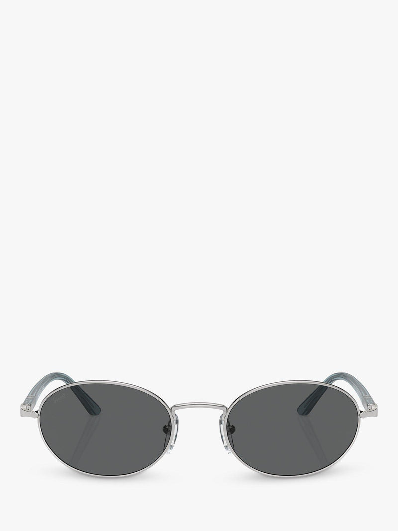 Persol PO1018S oval sunglasses silver grey (British brand)