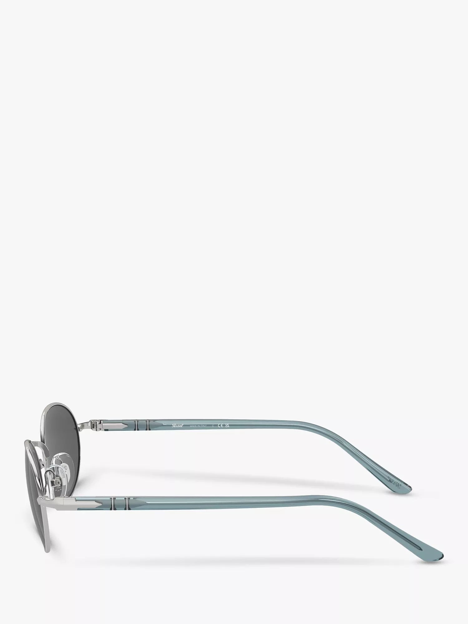 Persol PO1018S oval sunglasses silver grey (British brand)