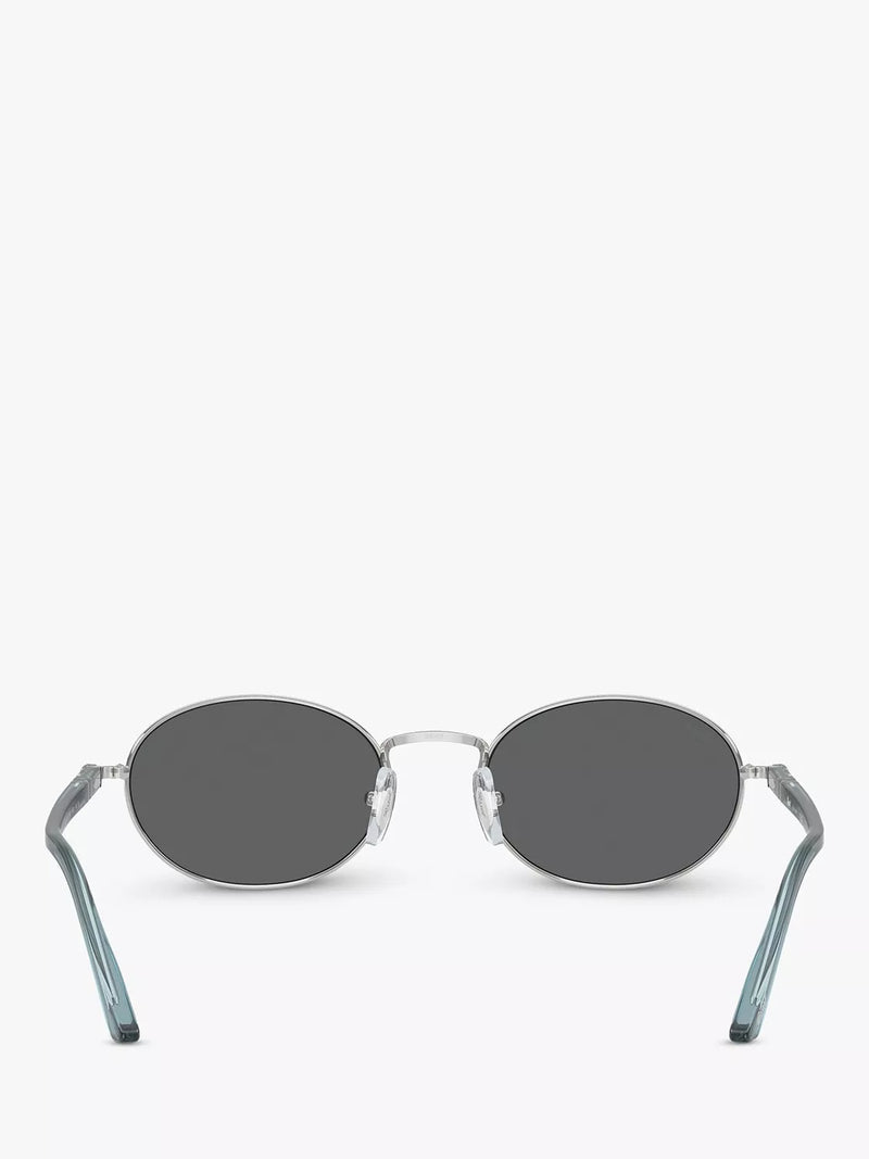 Persol PO1018S oval sunglasses silver grey (British brand)