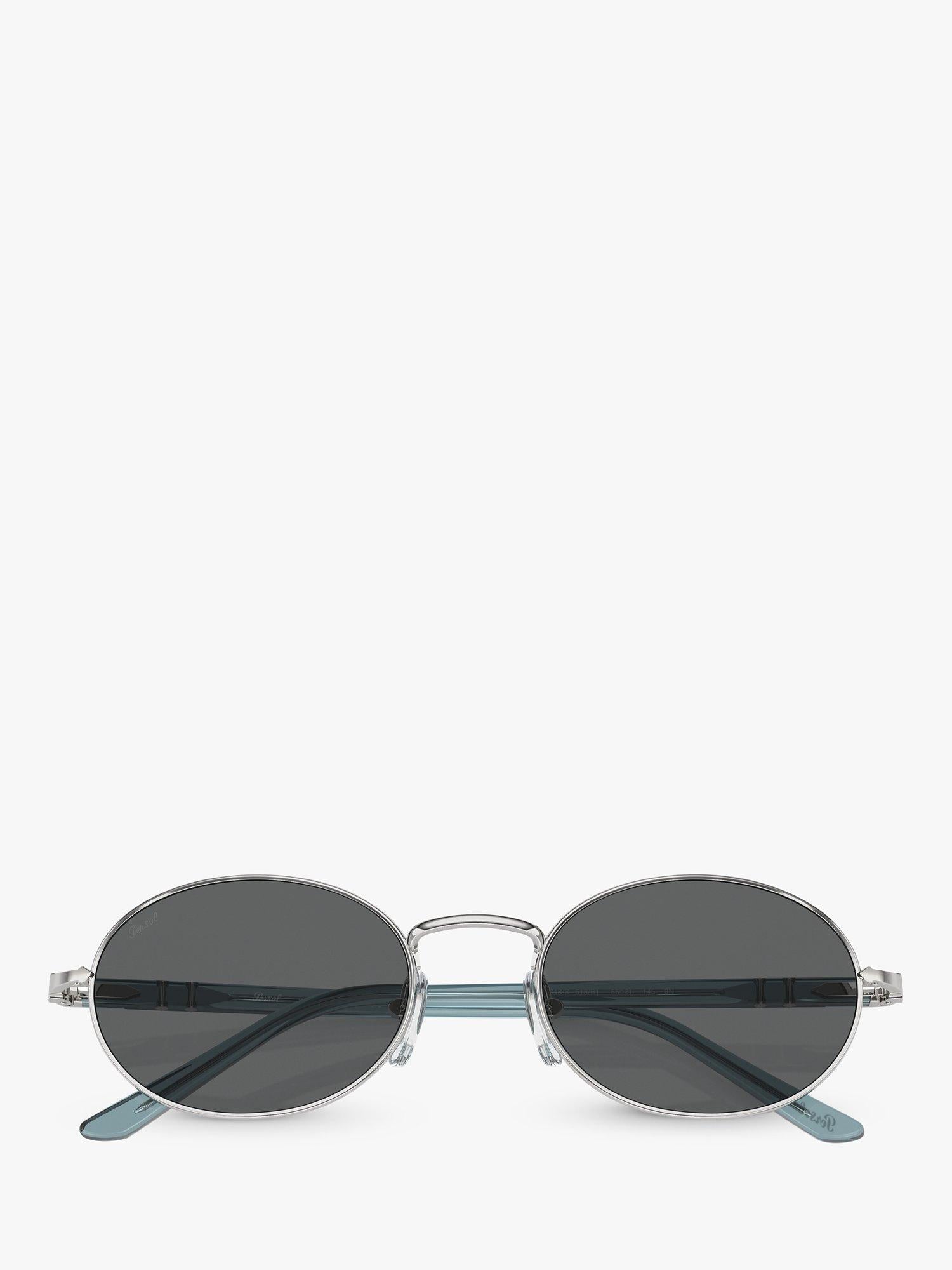 Persol PO1018S oval sunglasses silver grey (British brand)