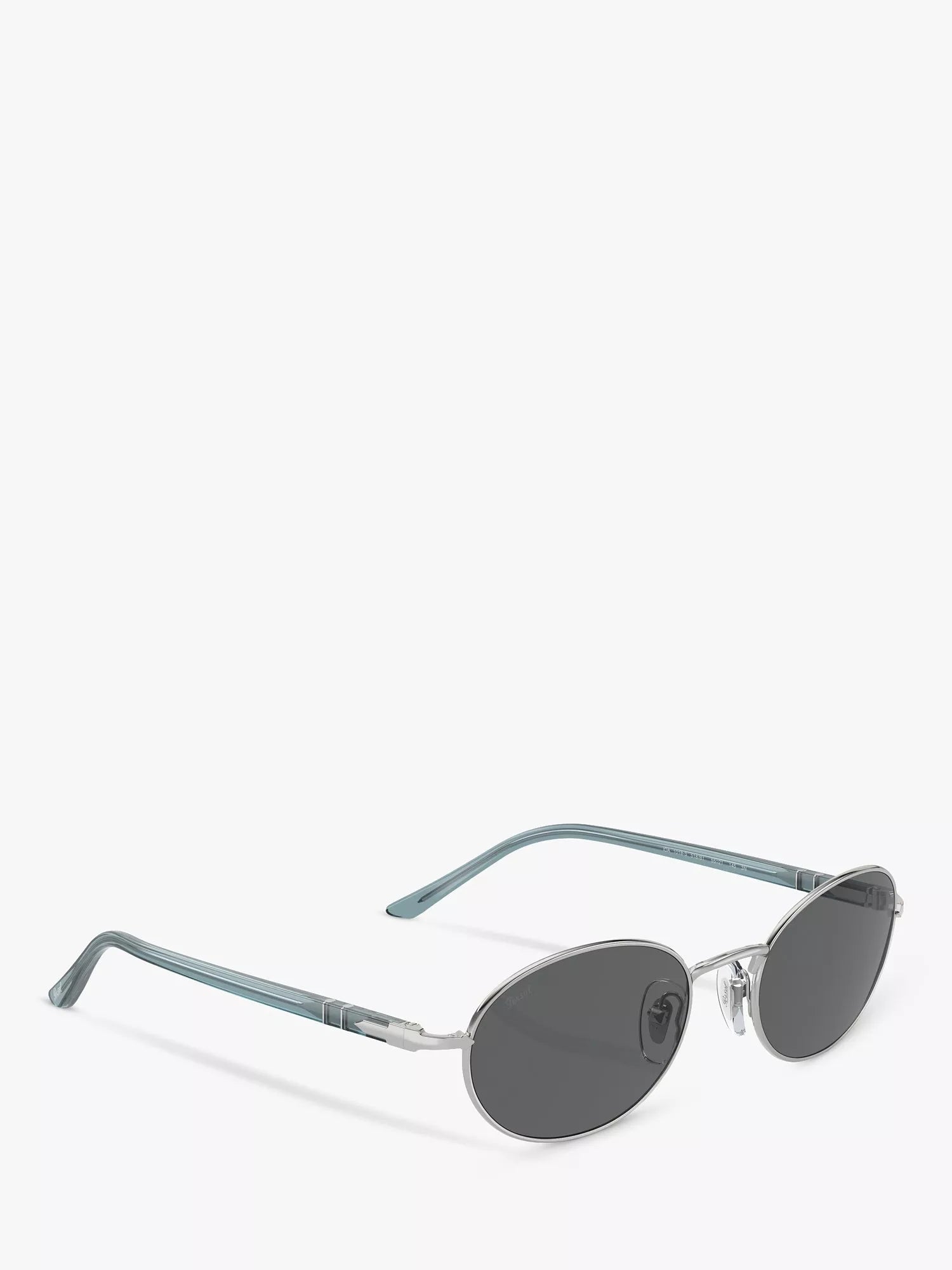 Persol PO1018S oval sunglasses silver grey (British brand)