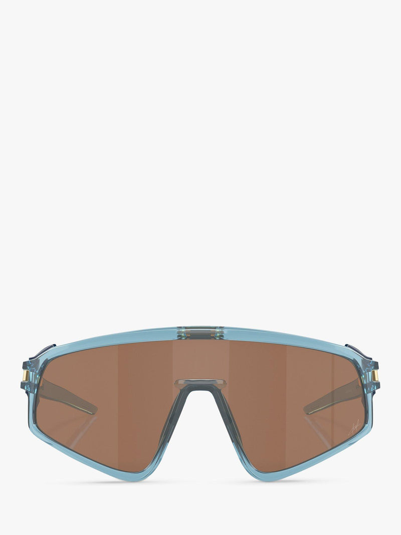 Oakley wrap sunglasses transparent stonewash brown, imported from the UK