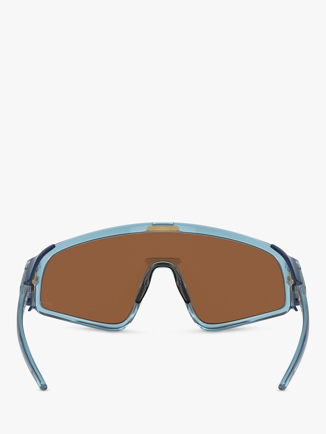 Oakley wrap sunglasses transparent stonewash brown, imported from the UK