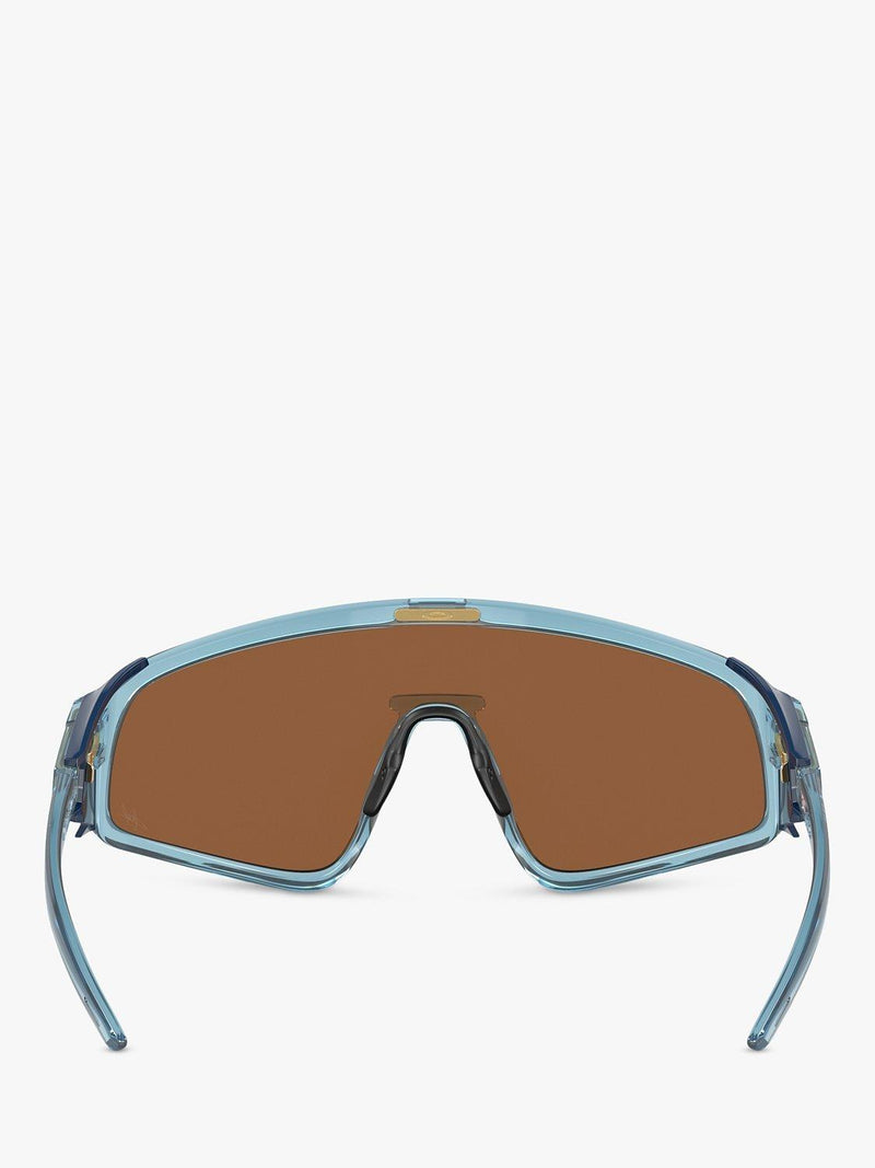 Oakley wrap sunglasses transparent stonewash brown, imported from the UK