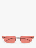 Ray-Ban RB3731 rectangular sunglasses gunmetal pink 63mm, UK version