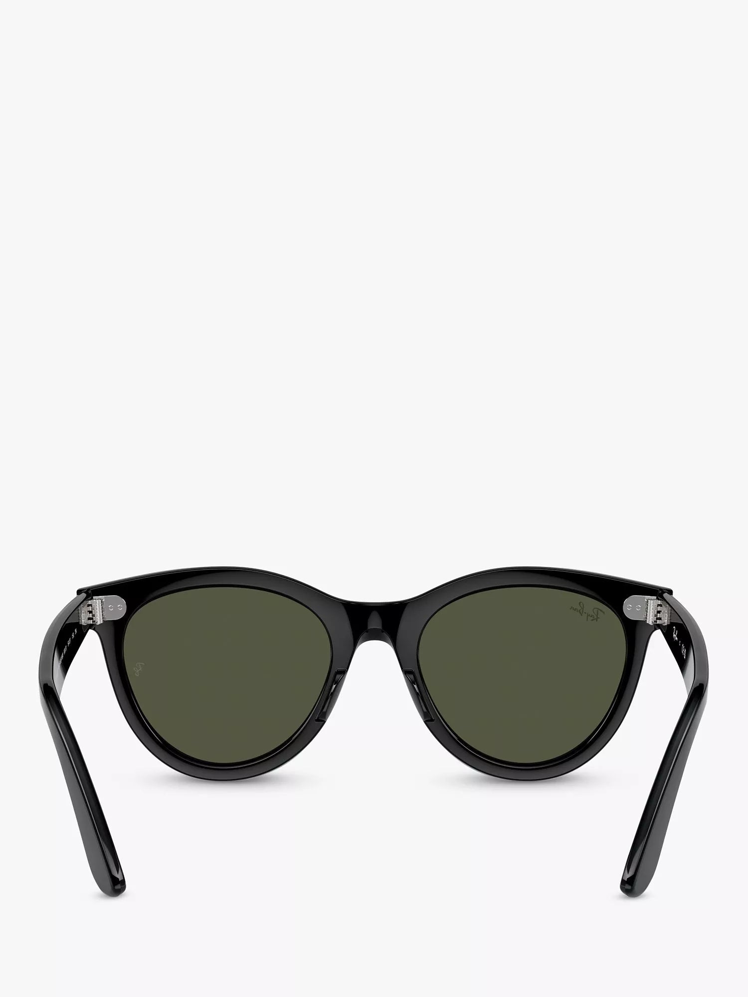 Ray-Ban RB2241 Wayfarer sunglasses black frame green glass lenses, UK version