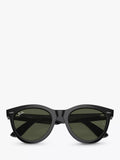 Ray-Ban RB2241 Wayfarer sunglasses black frame green glass lenses, UK version
