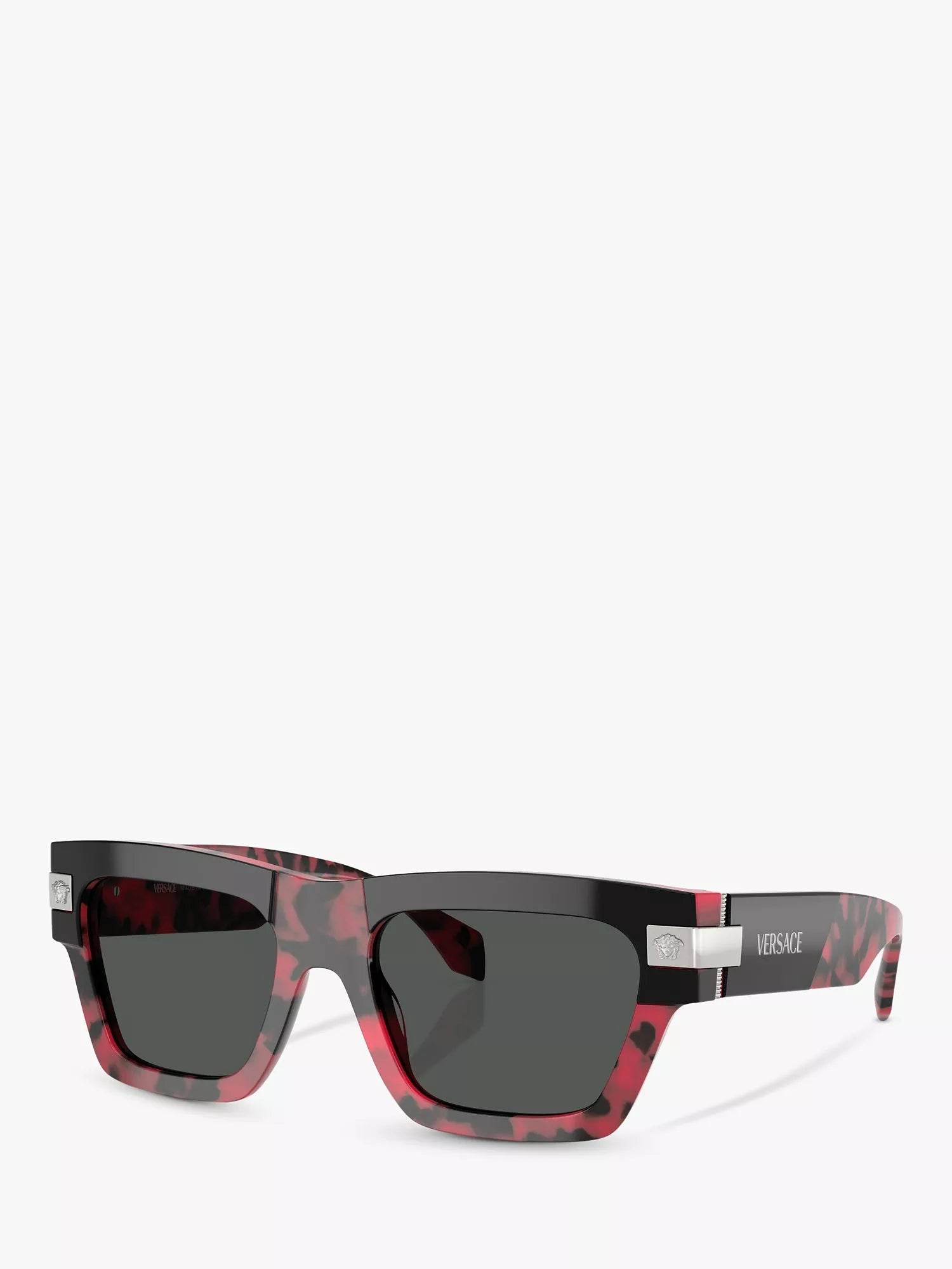 Versace D-Frame sunglasses black on red Havana (British brand)