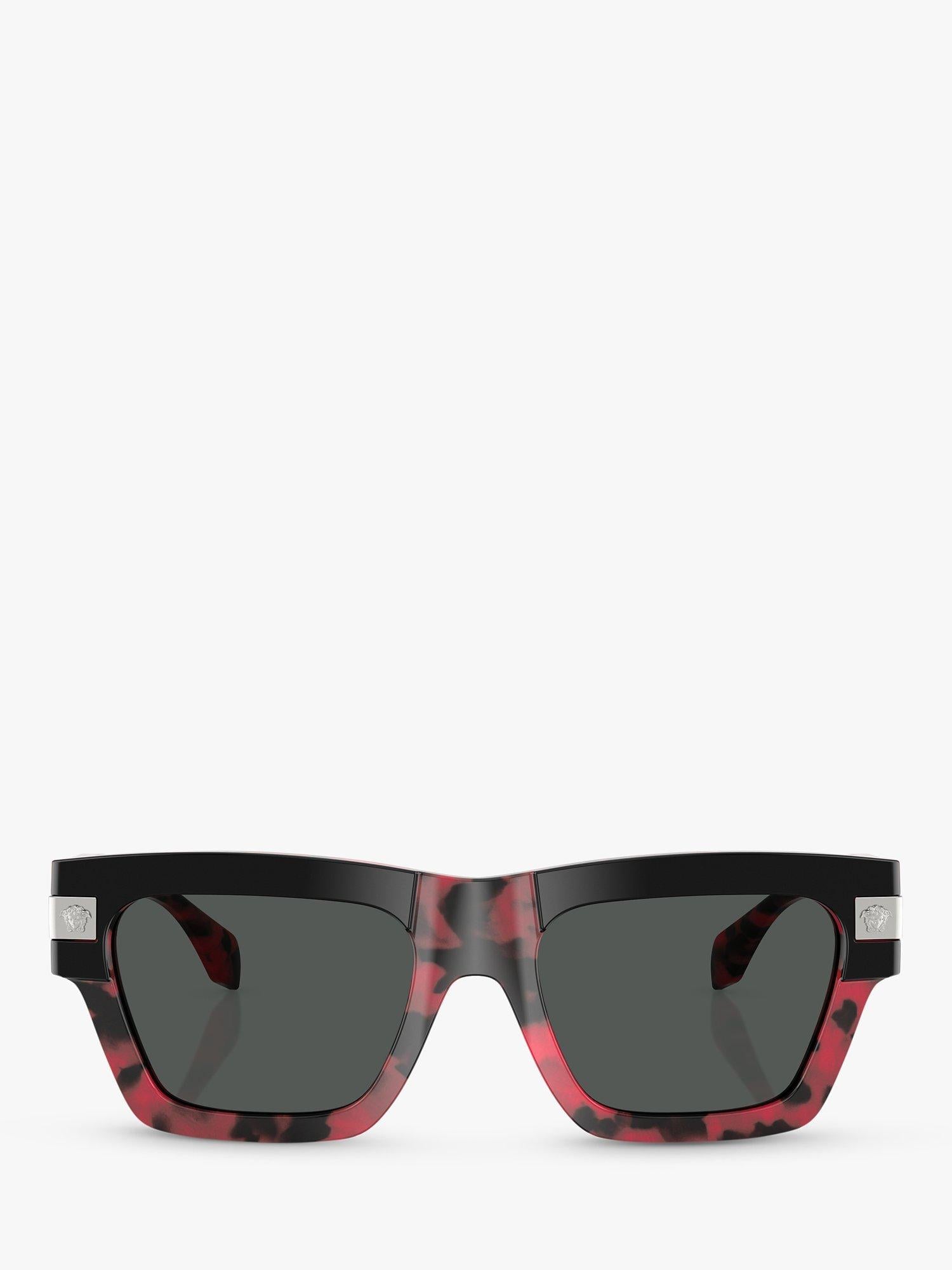 Versace D-Frame sunglasses black on red Havana (British brand)