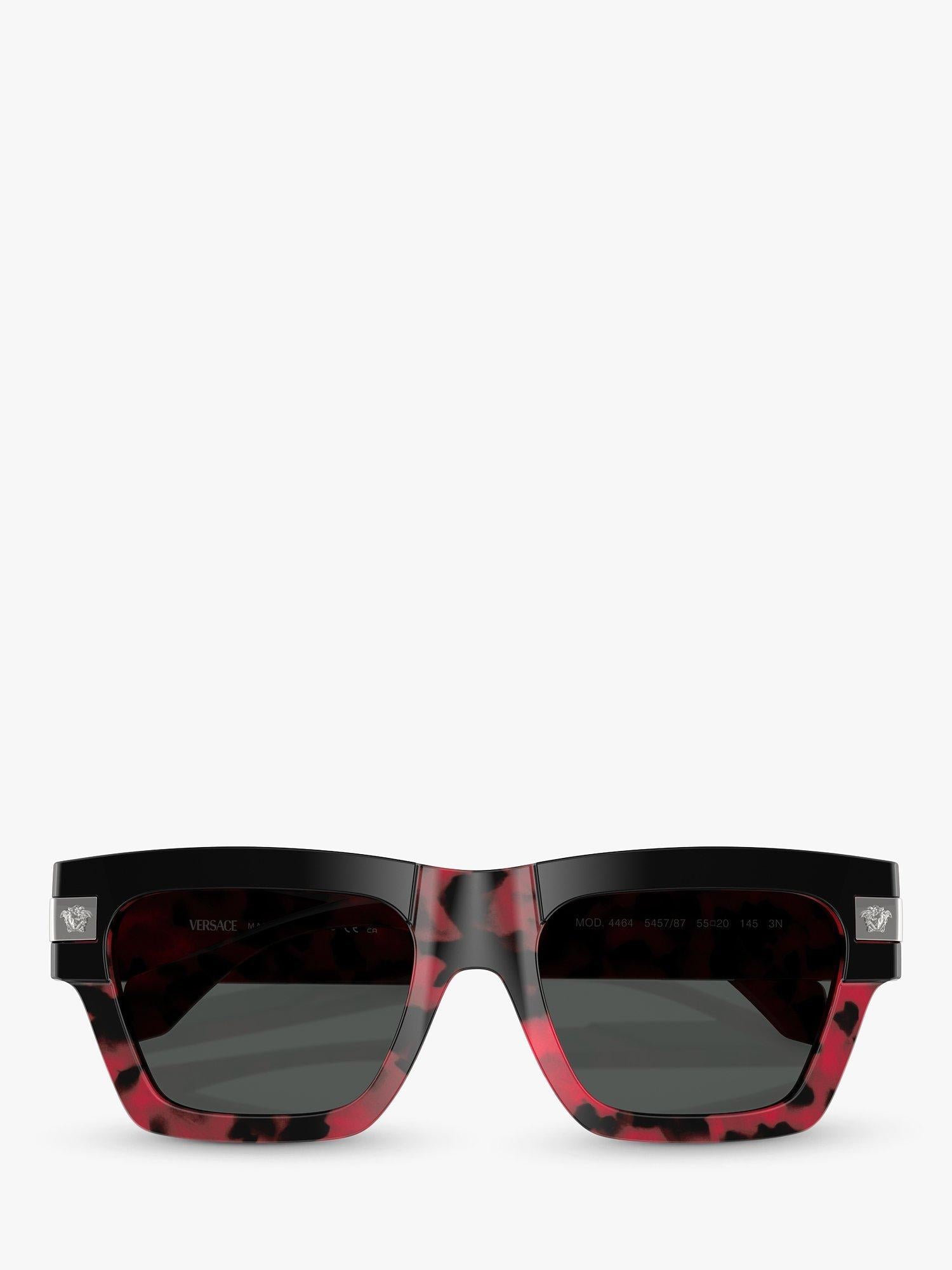 Versace D-Frame sunglasses black on red Havana (British brand)