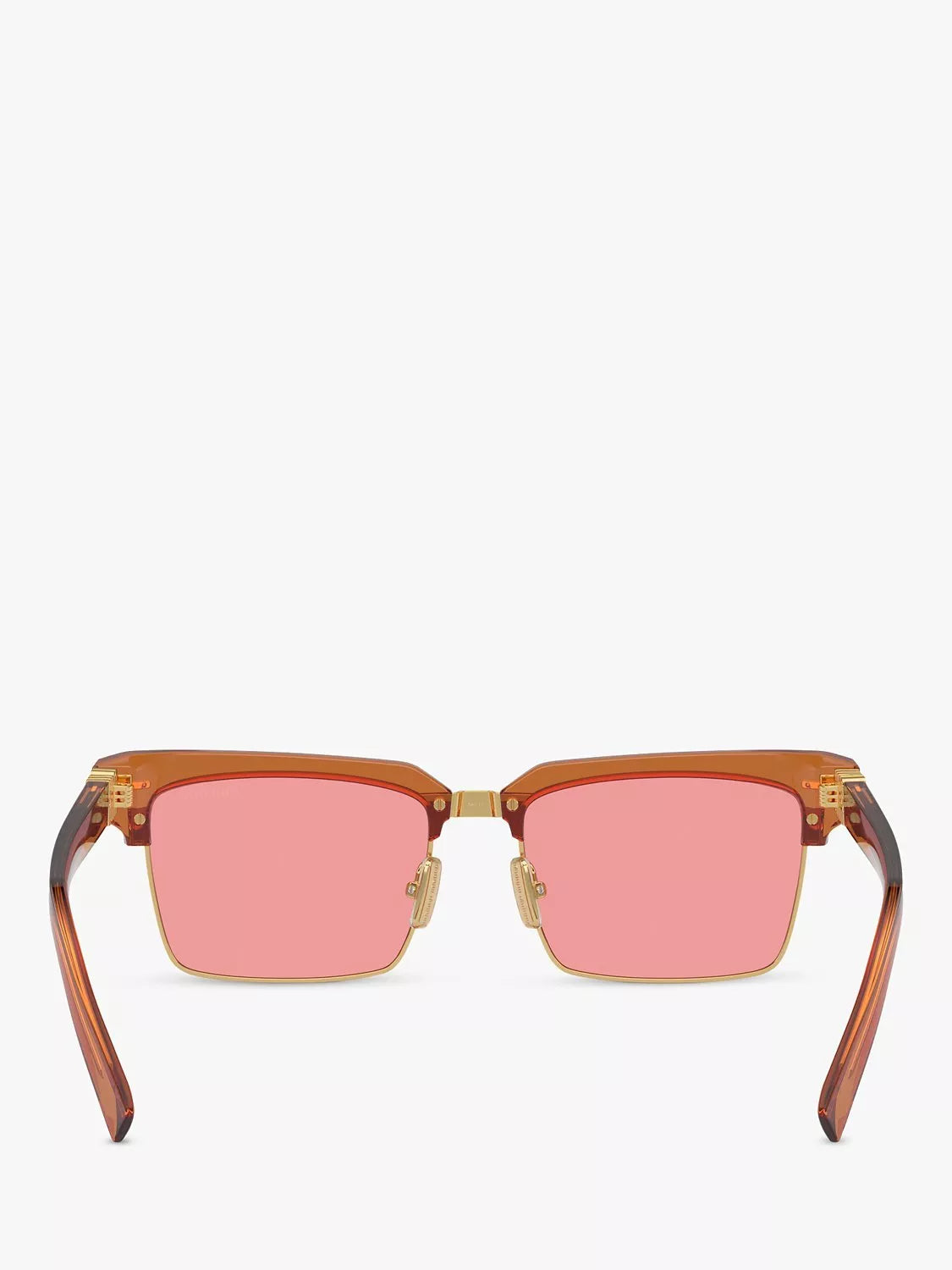 Miu Miu women's rectangular sunglasses caramel transparent - British product