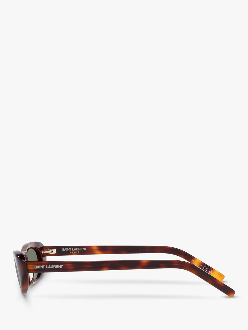Yves Saint Laurent oval sunglasses Havana/Green (British brand)