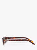 Yves Saint Laurent oval sunglasses Havana/Green (British brand)