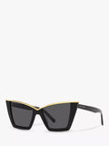 Yves Saint Laurent cat eye sunglasses white 54mm, imported from the UK