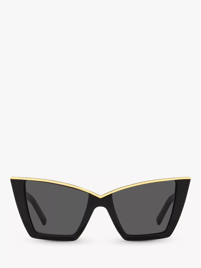 Yves Saint Laurent cat eye sunglasses white 54mm, imported from the UK