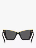 Yves Saint Laurent cat eye sunglasses white 54mm, imported from the UK