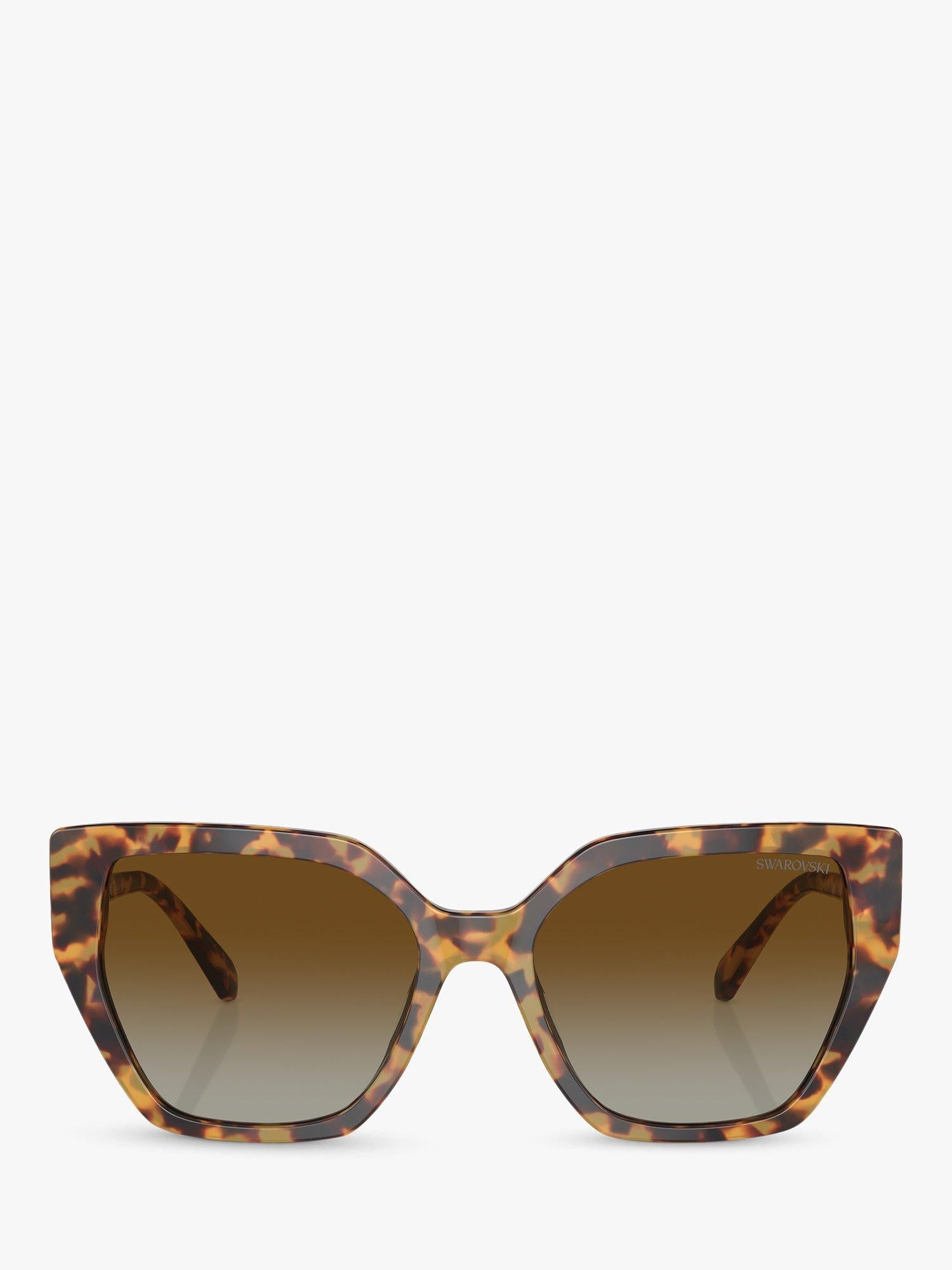 Swarovski polarised cat eye sunglasses brown gradient medium - British product