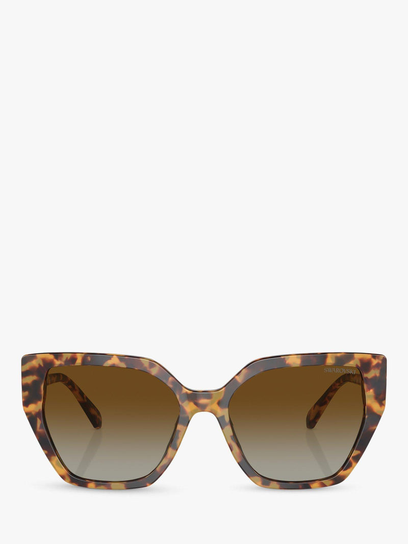 Swarovski polarised cat eye sunglasses brown gradient medium - British product