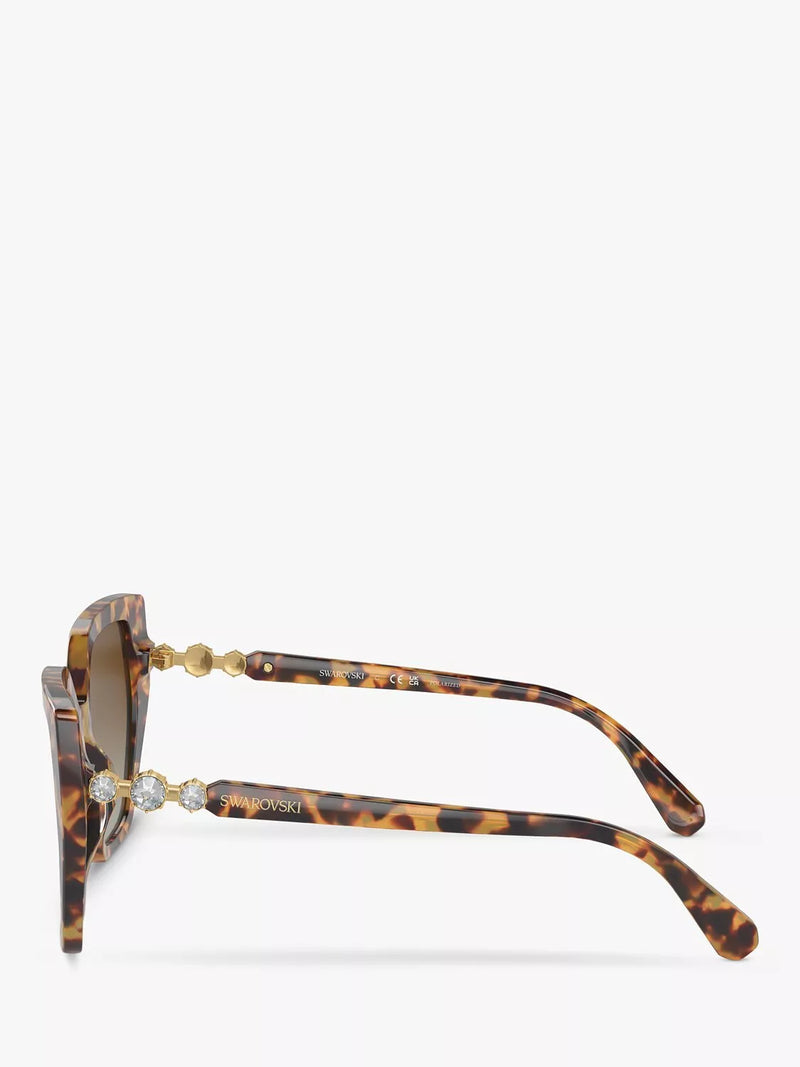 Swarovski polarised cat eye sunglasses brown gradient medium - British product