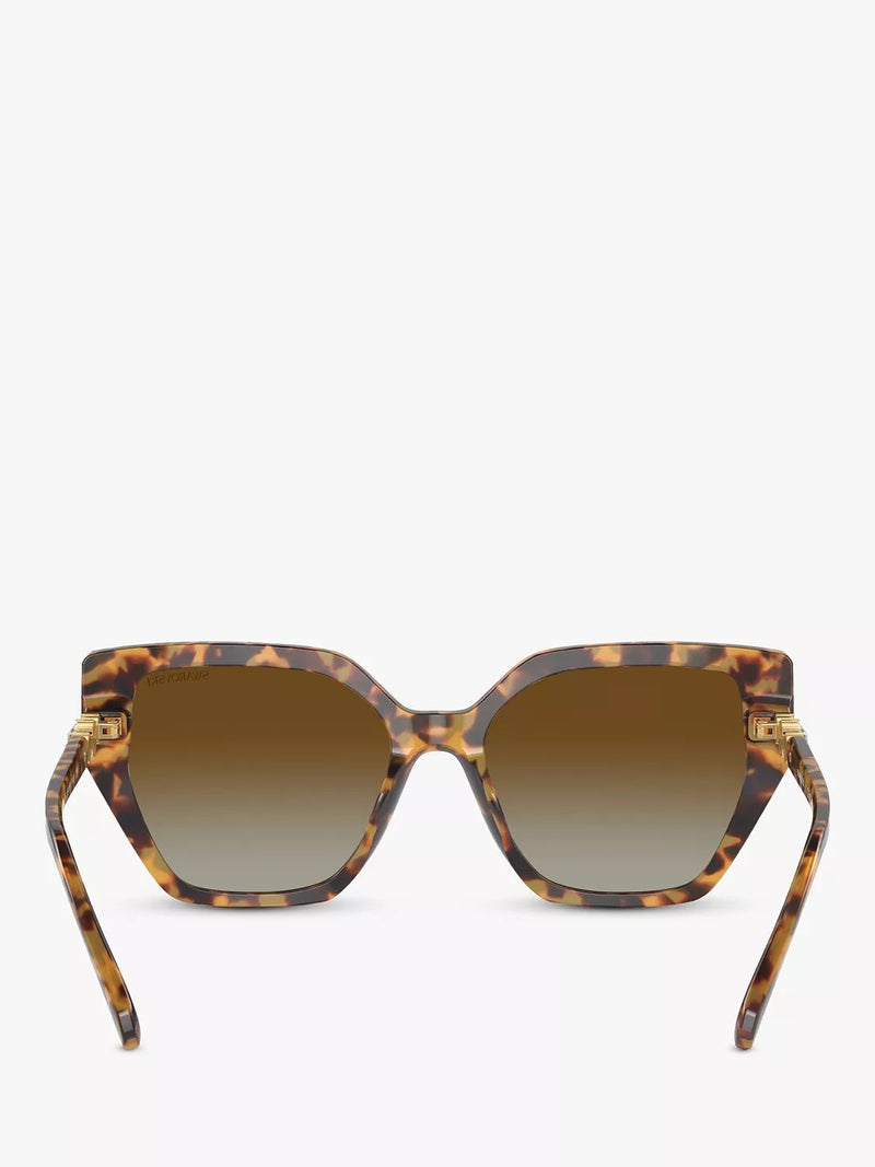 Swarovski polarised cat eye sunglasses brown gradient medium - British product
