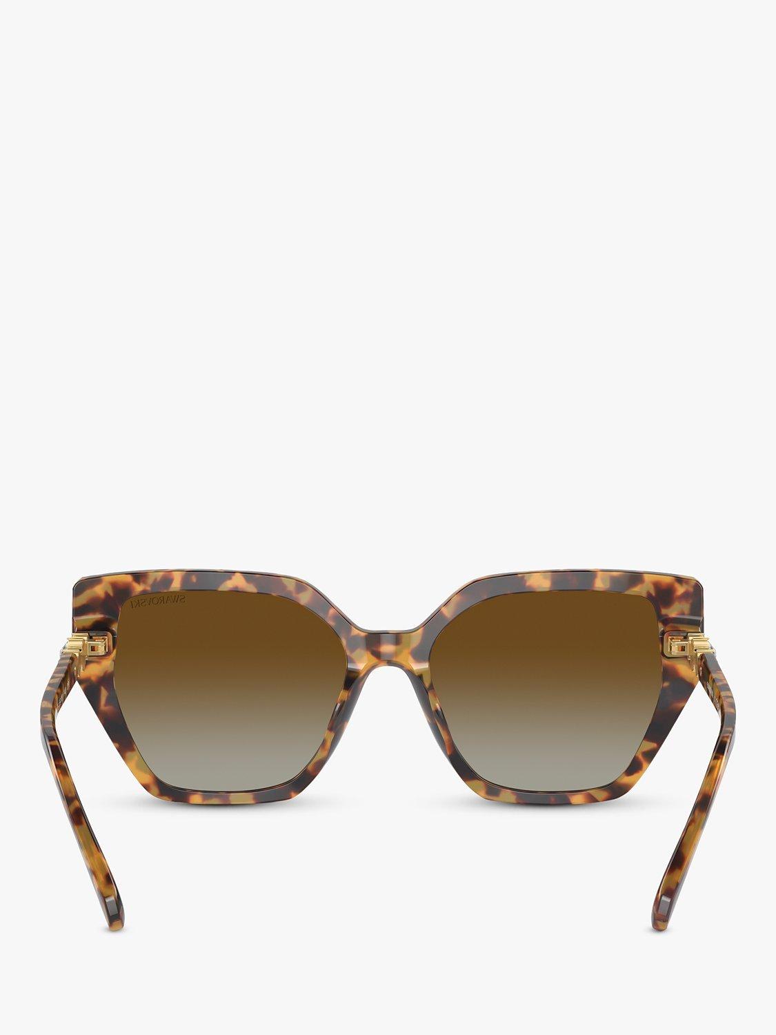 Swarovski polarised cat eye sunglasses brown gradient medium - British product