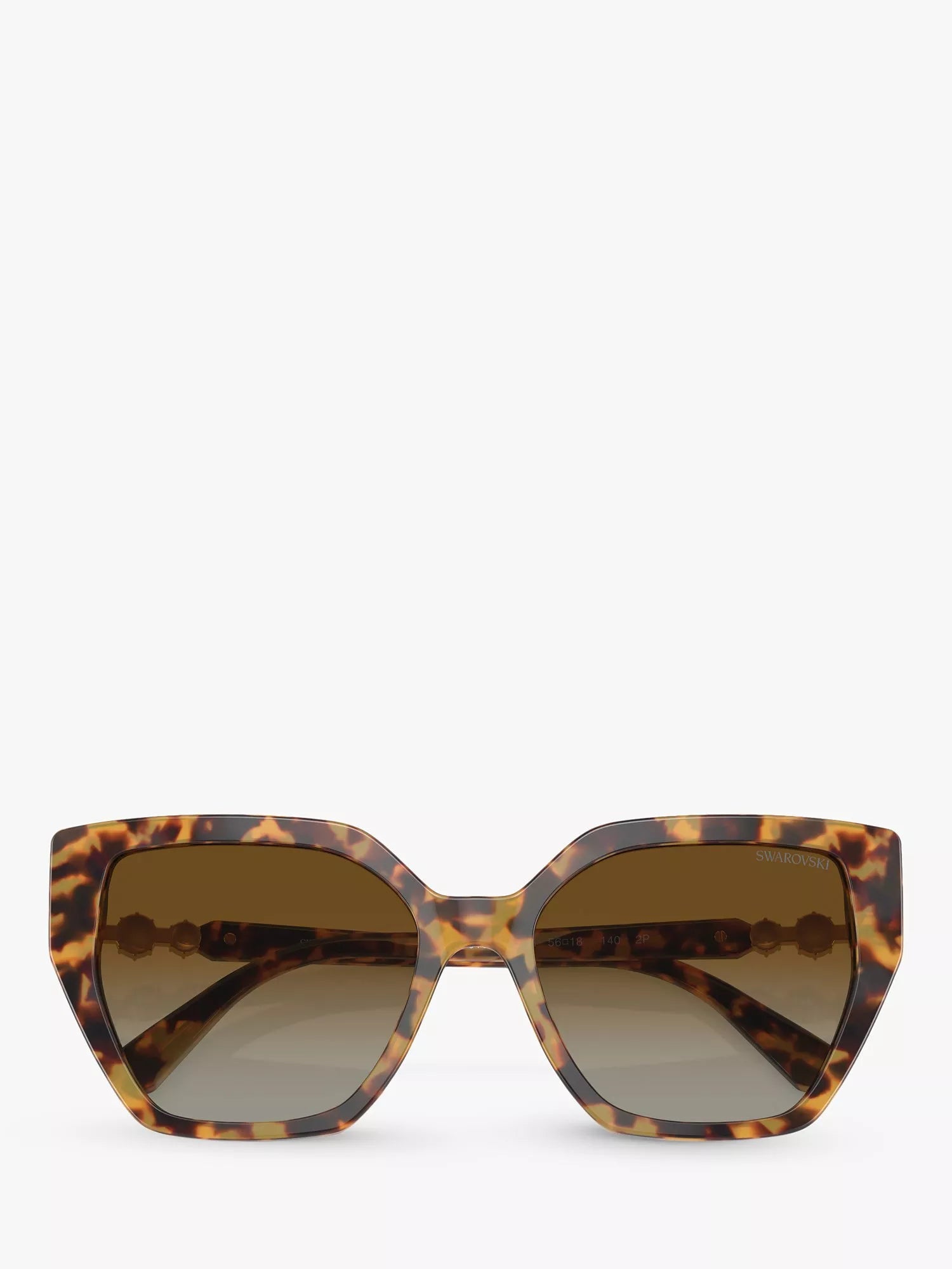 Swarovski polarised cat eye sunglasses brown gradient medium - British product