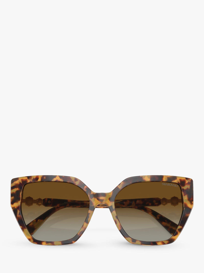 Swarovski polarised cat eye sunglasses brown gradient medium - British product