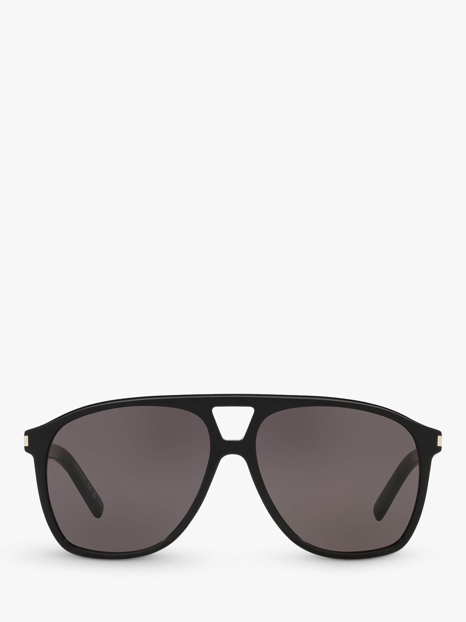 Yves Saint Laurent oval sunglasses black polyamide lenses (British brand)
