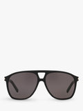 Yves Saint Laurent oval sunglasses black polyamide lenses (British brand)