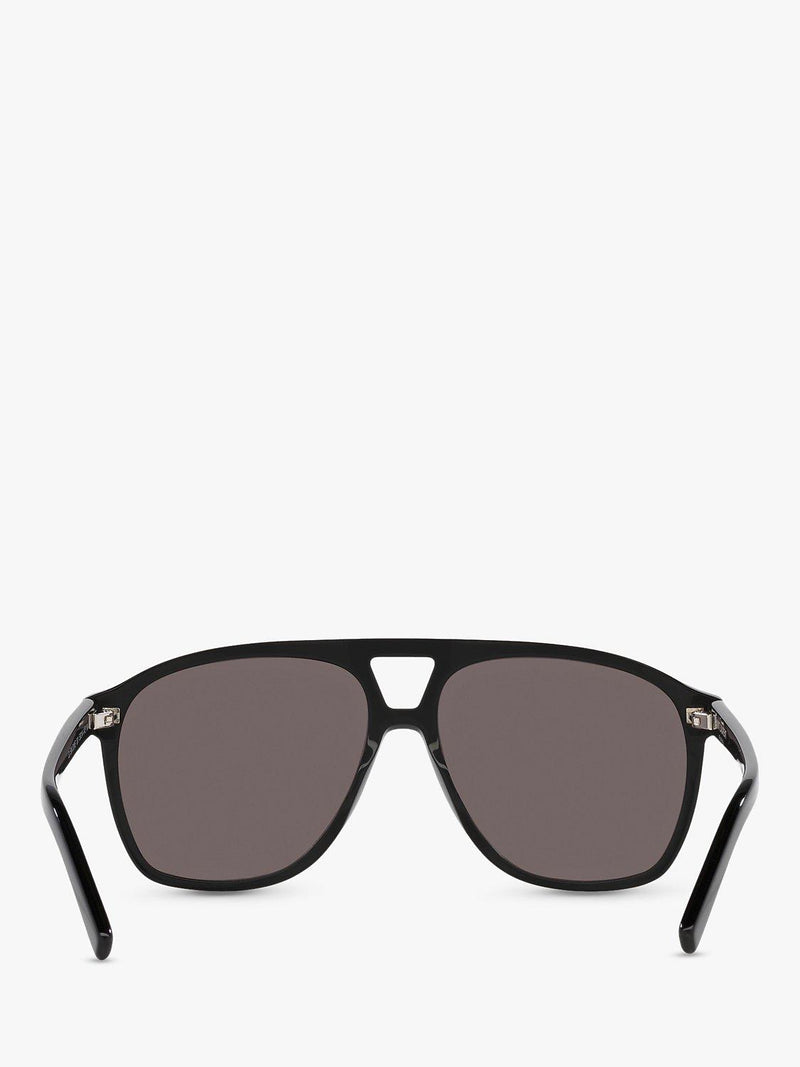 Yves Saint Laurent oval sunglasses black polyamide lenses (British brand)