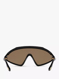 TOM FORD wrap sunglasses shiny black mirror yellow (British brand)