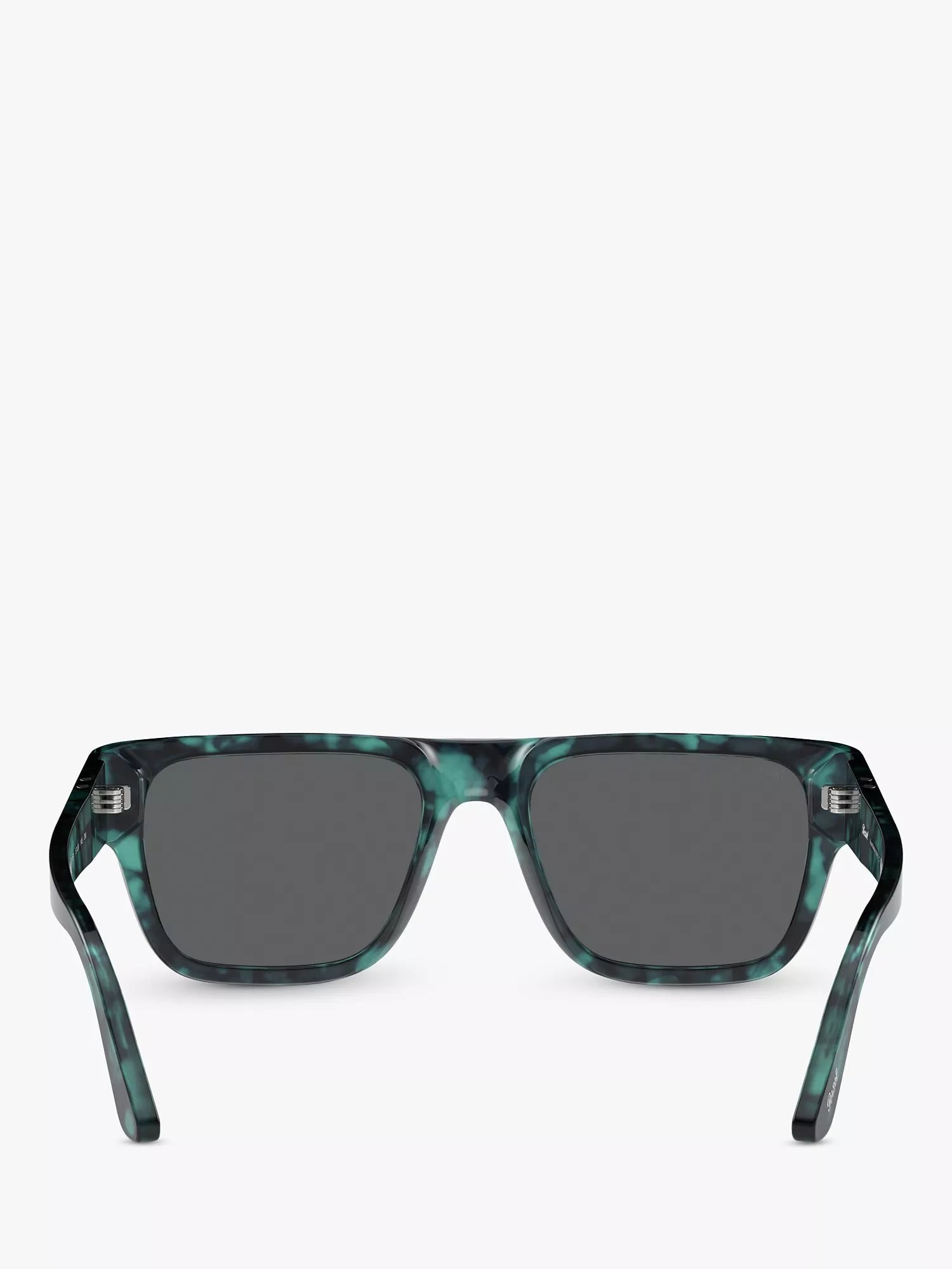 Persol D-Frame sunglasses in Blue Havana with grey tinted lenses, UK version