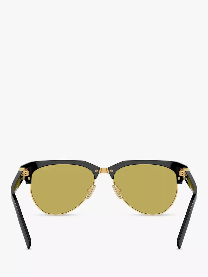 Miu Miu browline sunglasses black acetate (British brand)