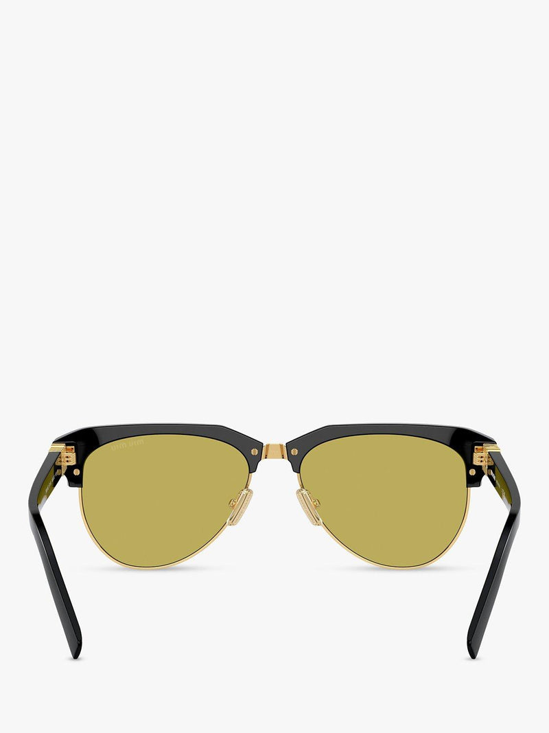 Miu Miu browline sunglasses black acetate (British brand)